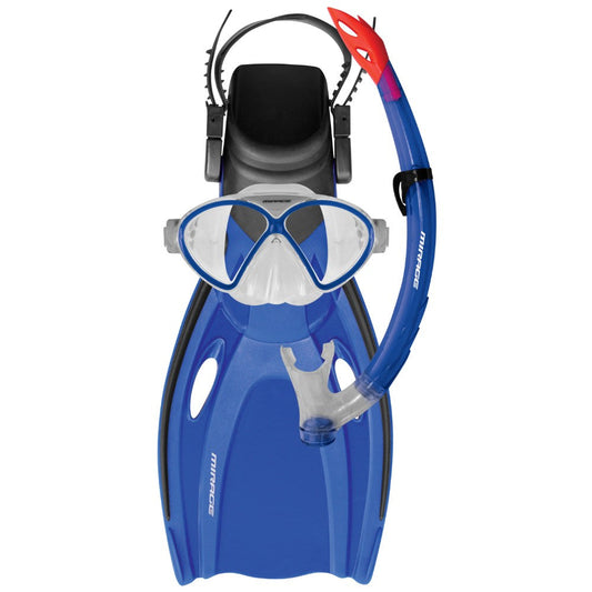 Mirage Silitex Junior Fin, Mask and Snorkel Set -Blue