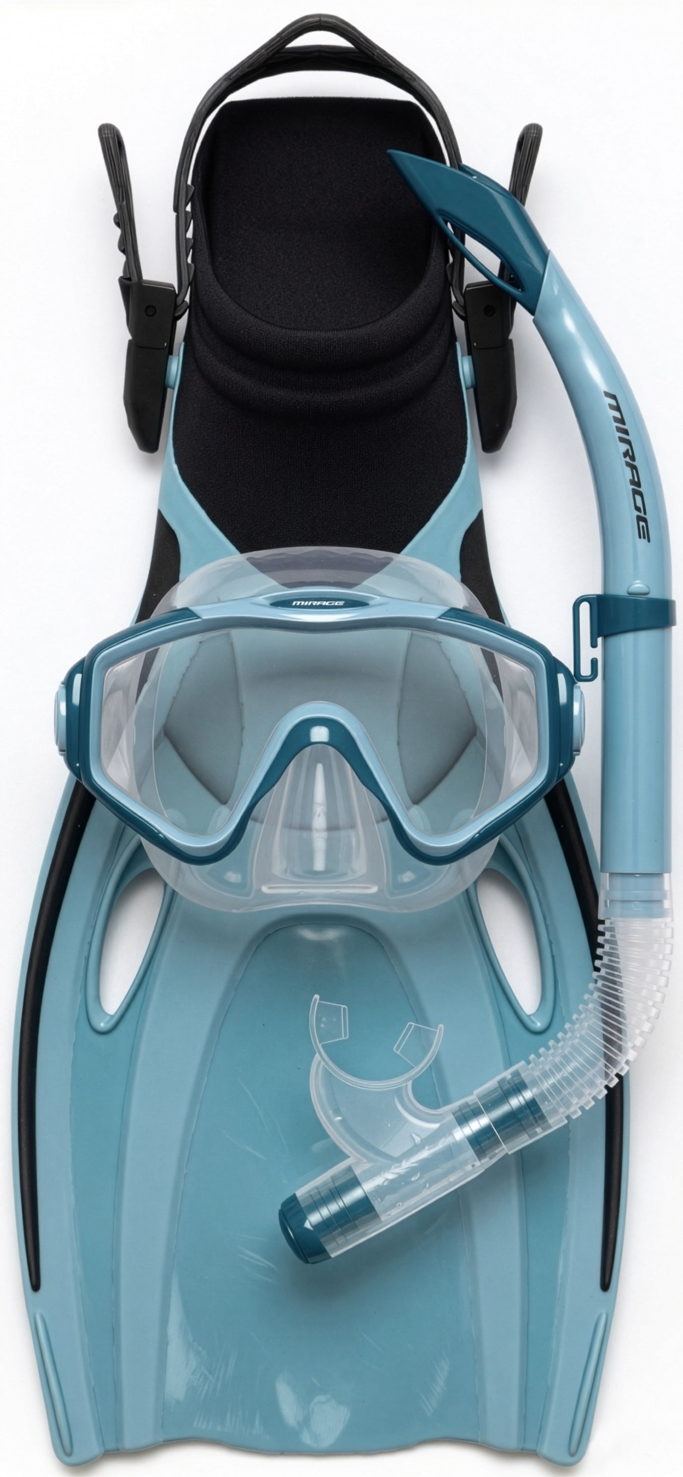 Mirage Oasis Silitex Adult Mask, Fin & Snorkel Set - Blue