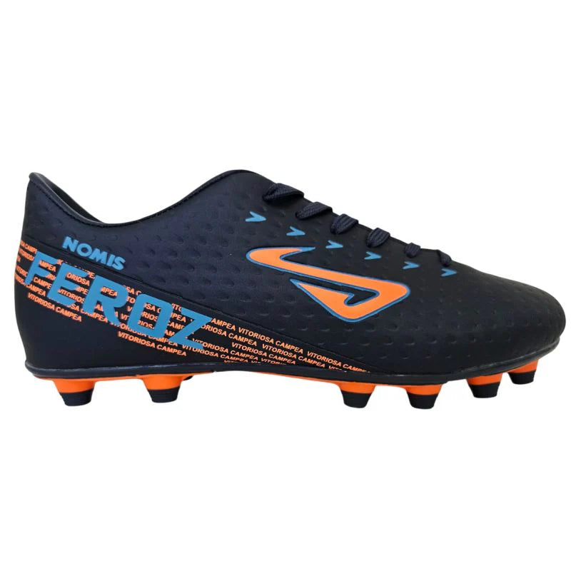 Nomis Feroz FG Adults Football Boot - Navy/Royal/Orange