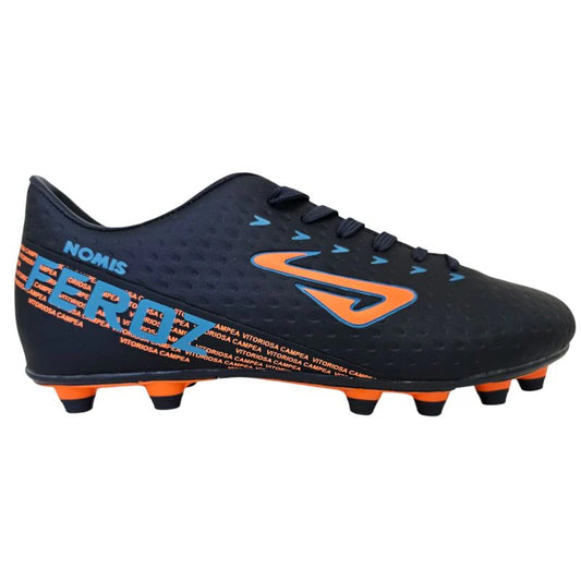 Nomis Feroz FG Adults Football Boot - Navy/Royal/Orange