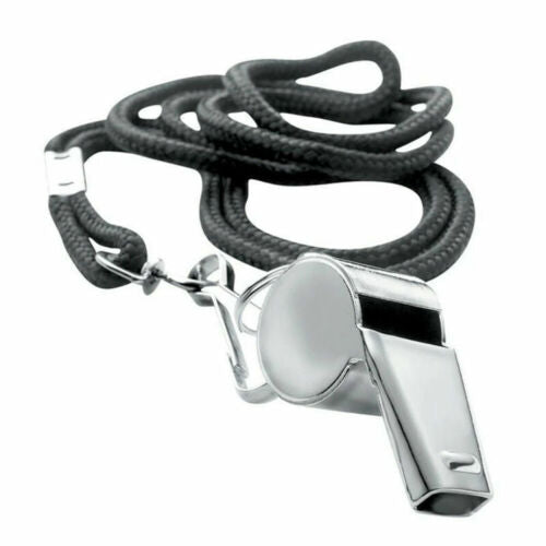 Steeden Brass Whistle with Lanyard