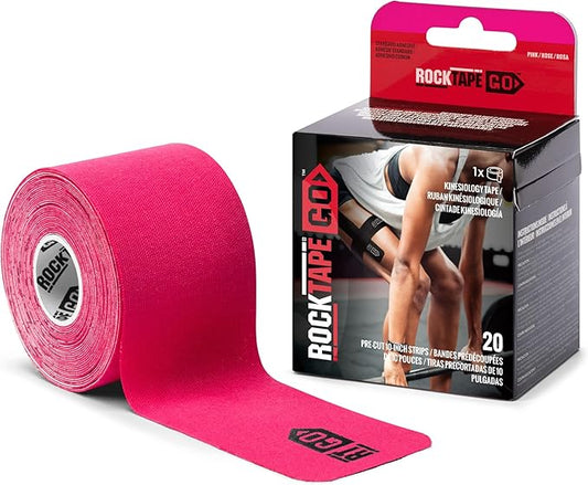 Rocktape Go Pre Cut Kinesiology Tape - Pink