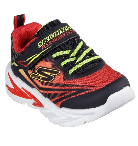 Skechers Infants Flex-Glow Ultra - Black Red