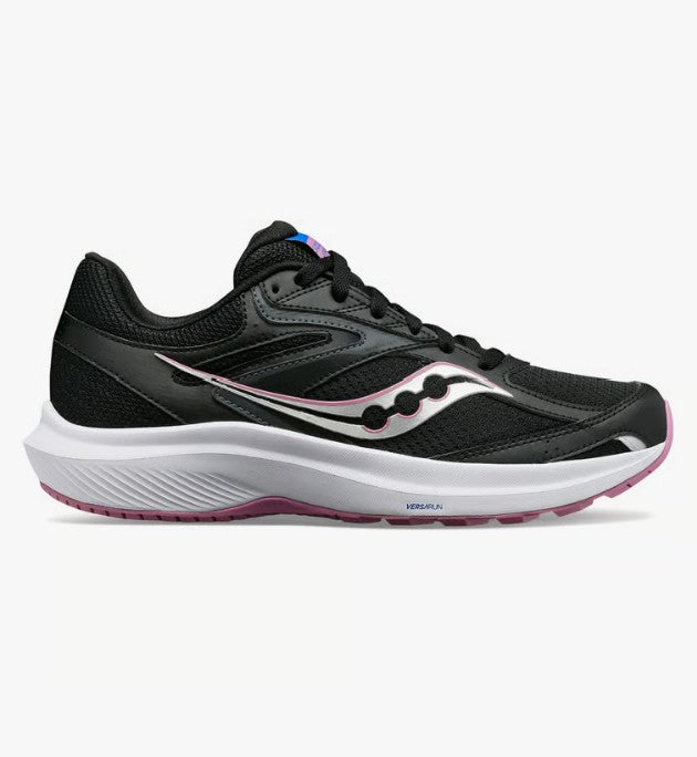 Saucony Cohesion 17 Womens Runners (wide) - Black/Orchid