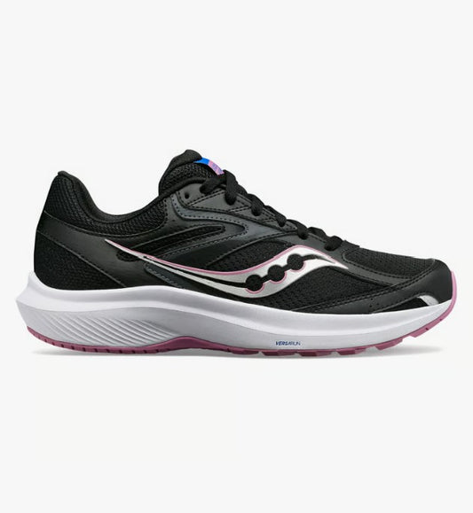 Saucony Cohesion 17 Womens Runners (wide) - Black/Orchid