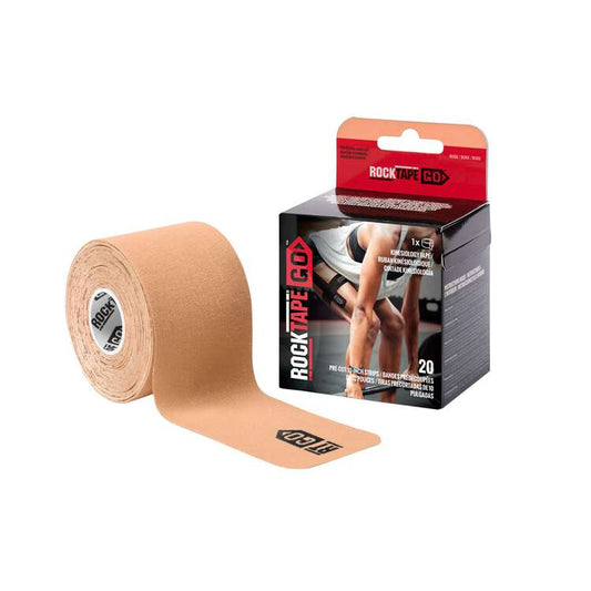 Rocktape Go Pre Cut Kinesiology Tape - Beige