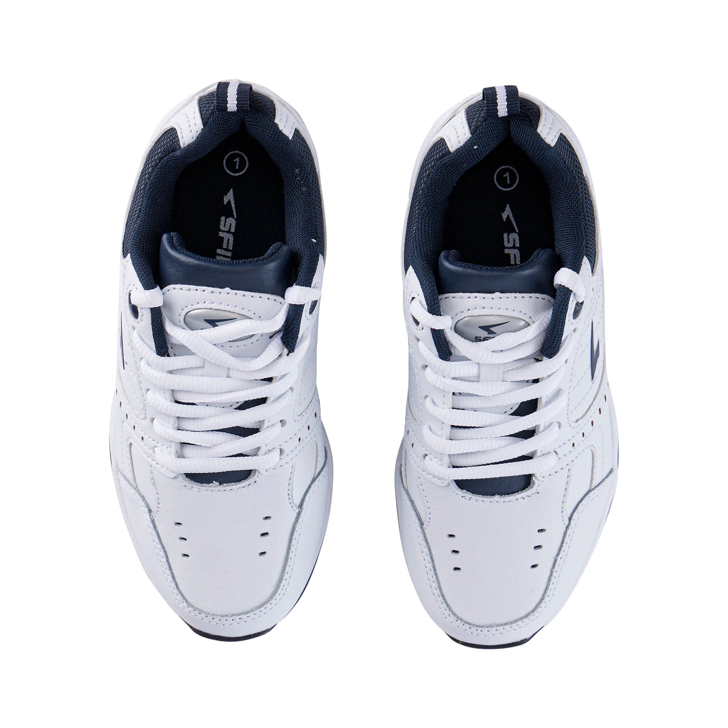 Sfida Defy Junior Leather Cross Trainer - White/Navy