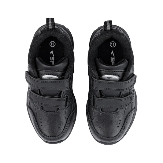 Sfida Defy Junior Leather Cross Trainer (Velcro) - Black