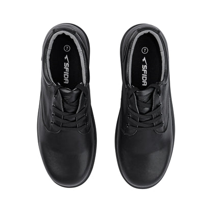 Sfida Class Senior Lace School Shoes - Black