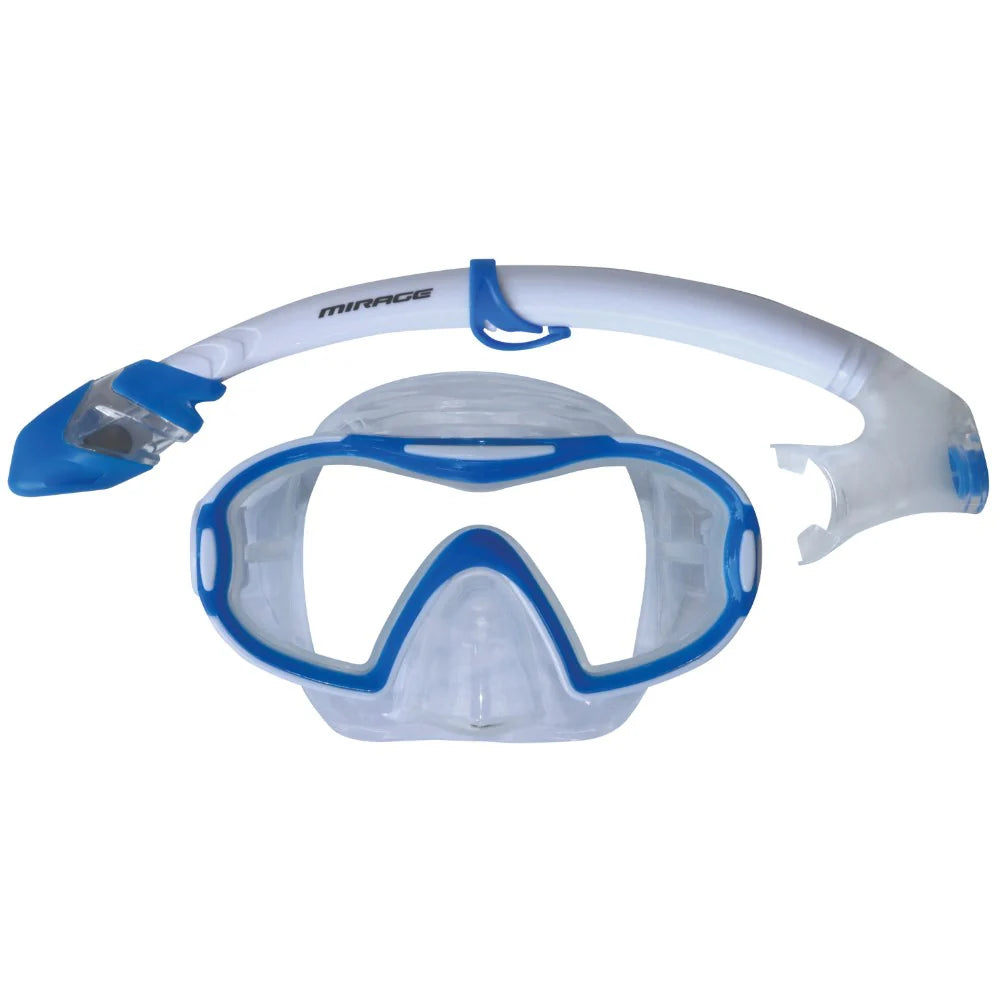 Mirage Horizon Dry Mask and Snorkel Set Junior - Blue
