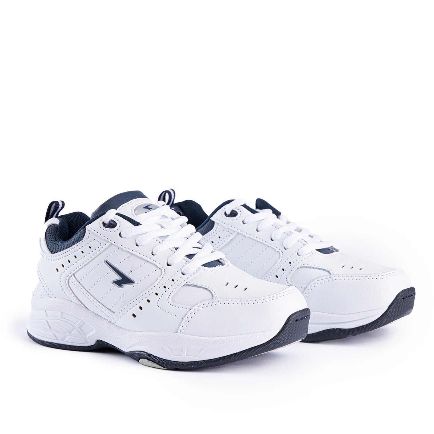 Sfida Defy Junior Leather Cross Trainer - White/Navy