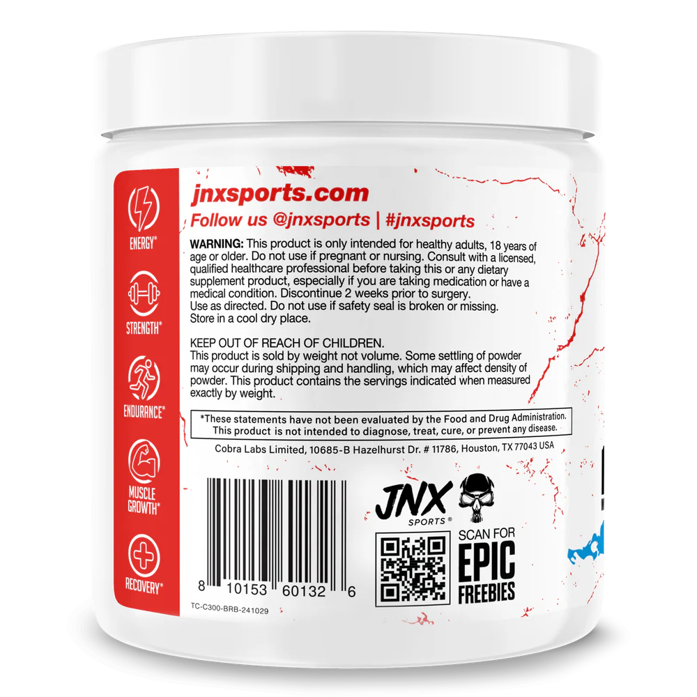 JNX The Curse! Creatine Monohydrate - Blue Raspberry