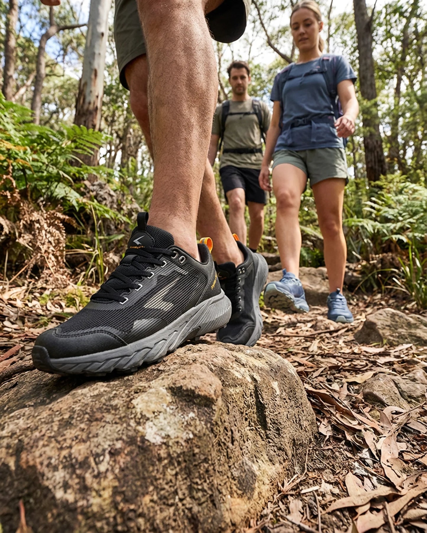 Sfida Lark Mens Trail Runner - Black/Grey/Orange