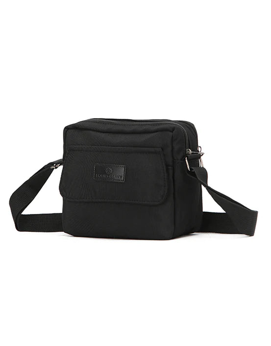 Tosca Louies Berry Small Shoulder Bag 2 Zip - Black