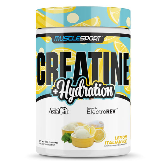 Musclesport Creatine & Hydration - Lemon Italian Ice