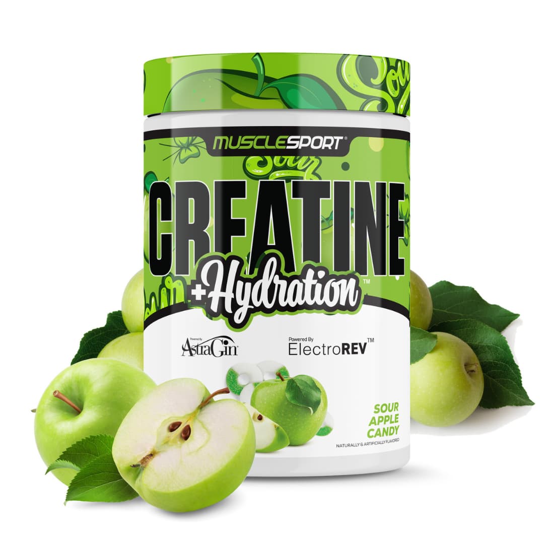 Musclesport Creatine & Hydration - Sour Apple Candy