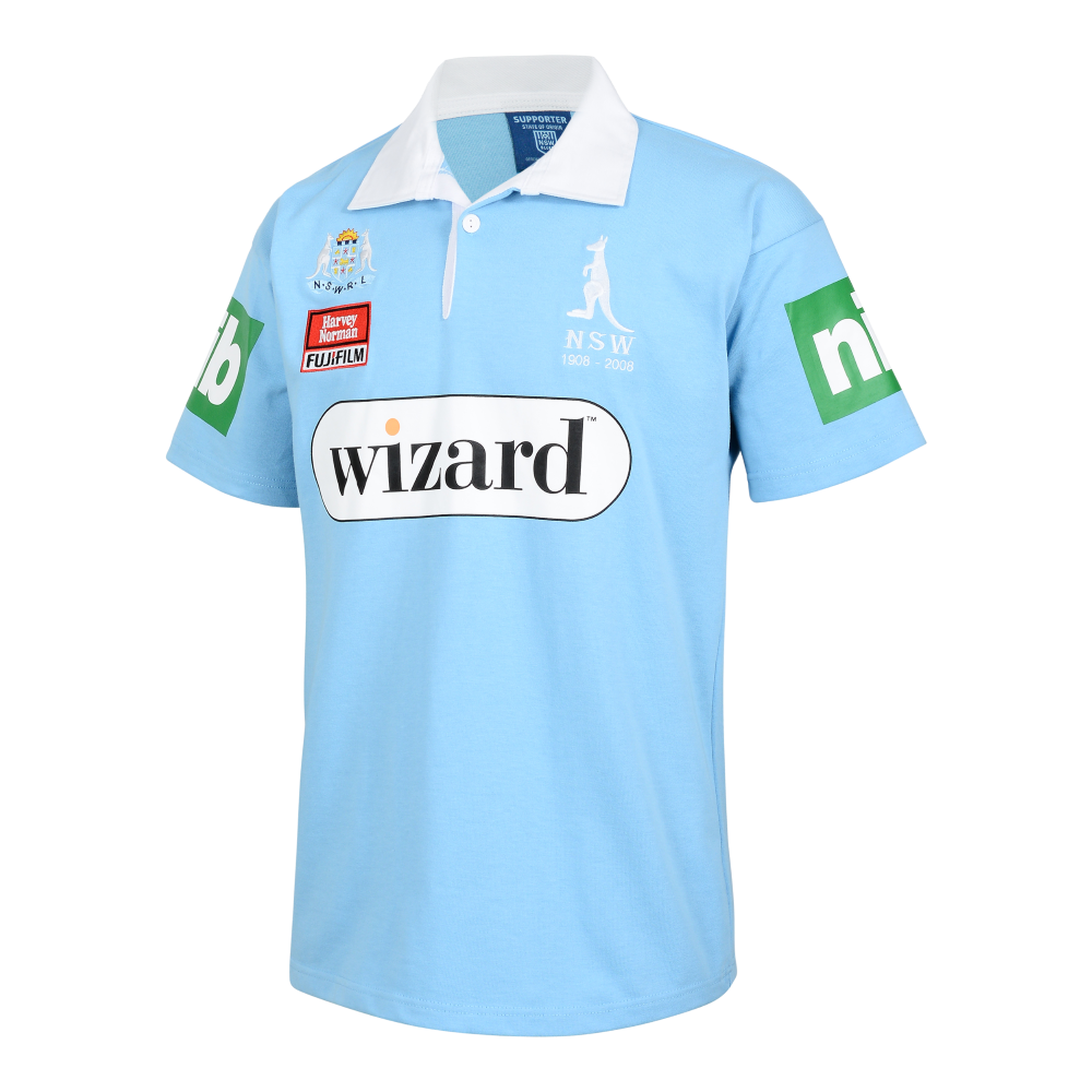 NSW Blues State of Origin 2008 Retro Jersey Blue