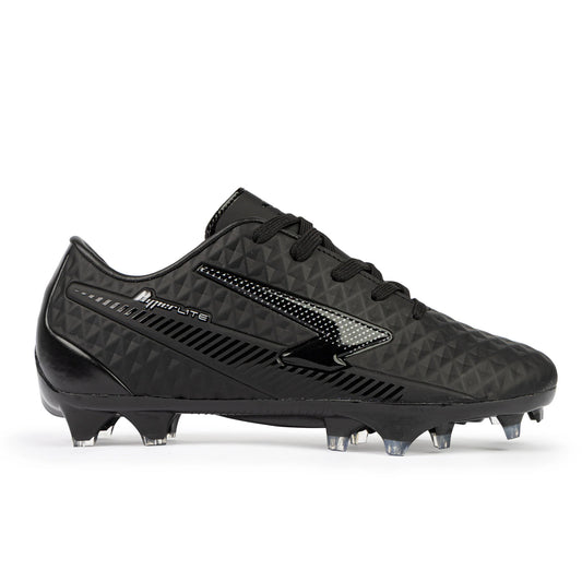 Sfida Rizz Senior Football Boots - Black/Black Wide Fit