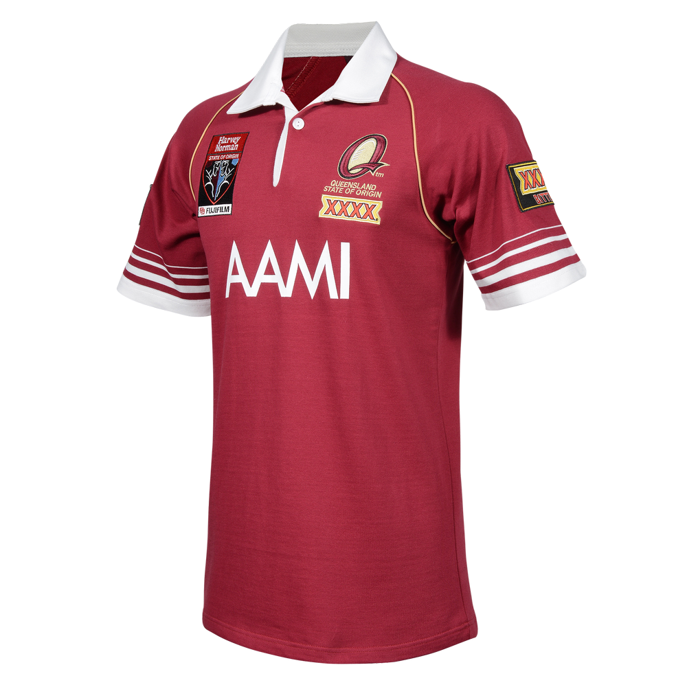 QLD Blues State of Origin 2006 Retro Jersey Maroon