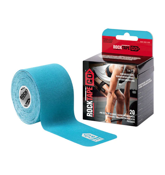 Rocktape Go Pre Cut Kinesiology Tape - Blue