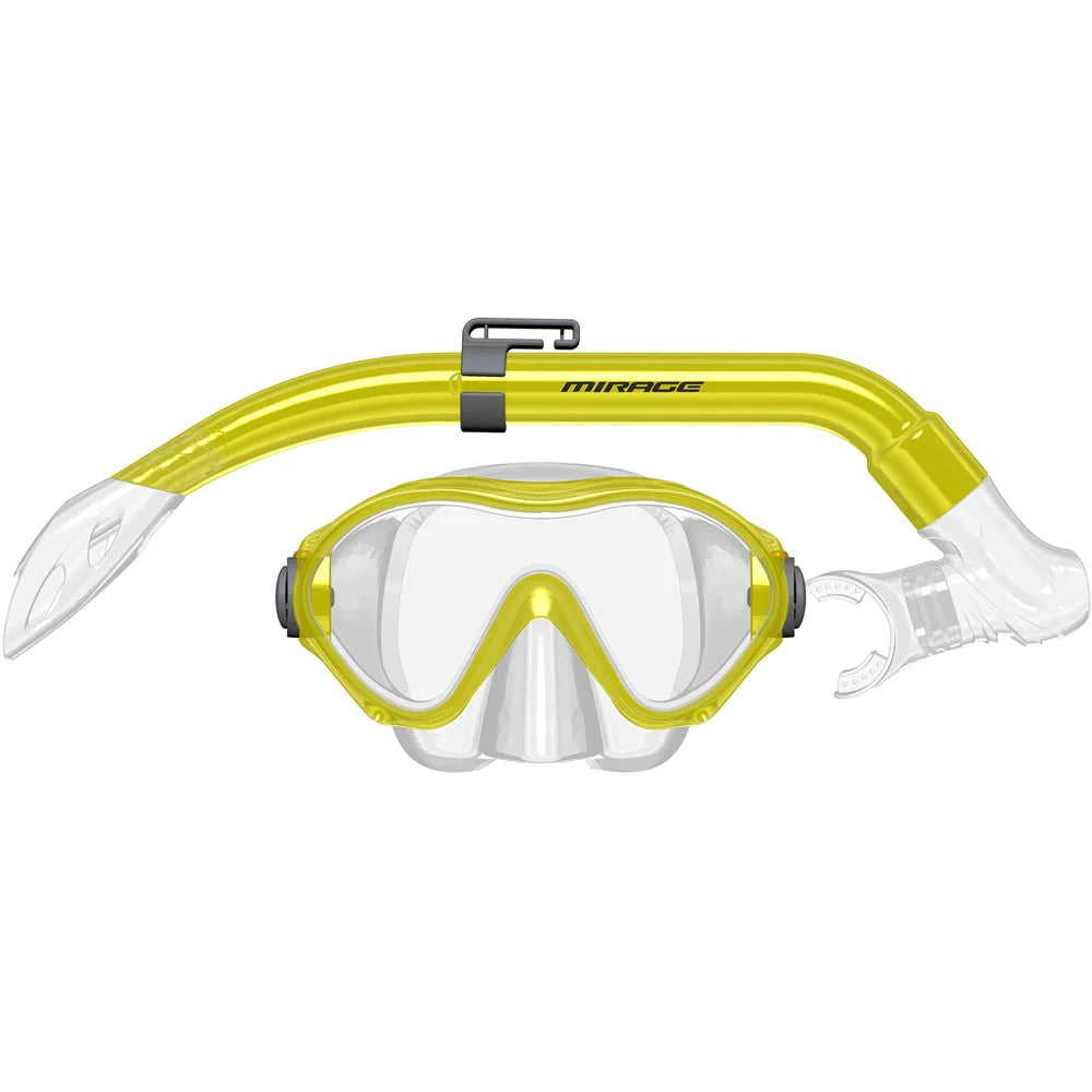 Mirage Goby Silitex Mask and Snorkel Junior - Yellow – Sportsworld