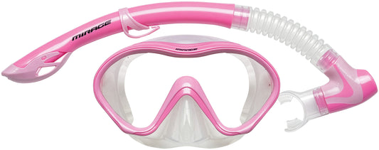 Mirage Snapper Junior Silitex Mask & Snorkel - Pink