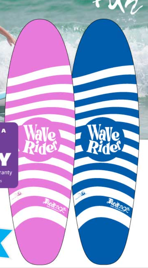 LA Redback Wave Rider 5' Soft top Surfboard