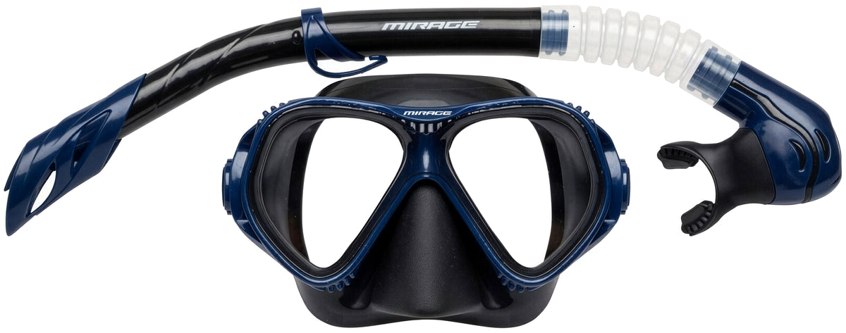 Mirage Tiwi Adult Silicone Mask & Snorkel - Black