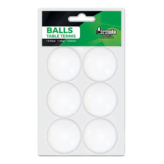 Table Tennis balls - 1 Star White x6