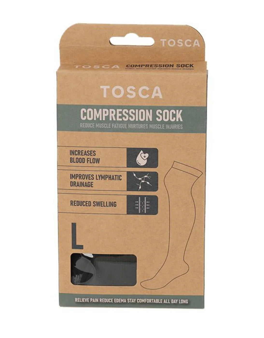 Tosca Compression Sock - Large