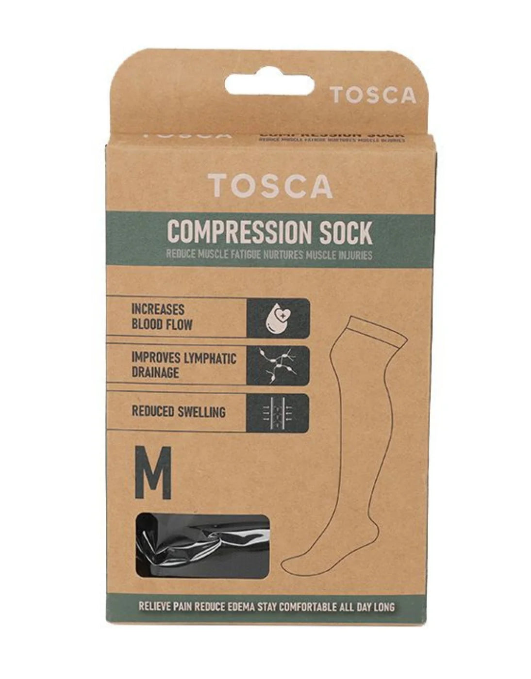 Tosca Compression Sock - Medium