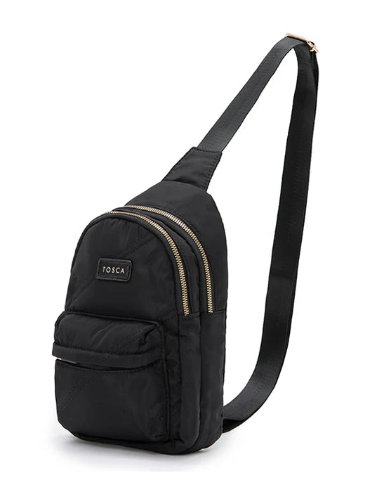 Tosca Harlow Slinger Bag - Black Stitch
