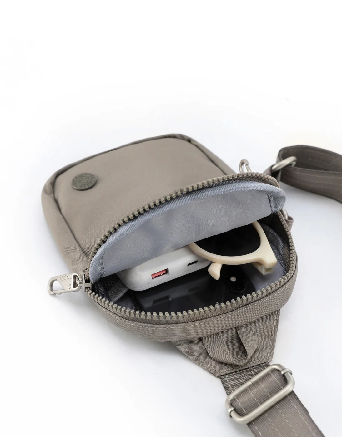 Tosca Anti Theft Small Slinger Bag - Taupe