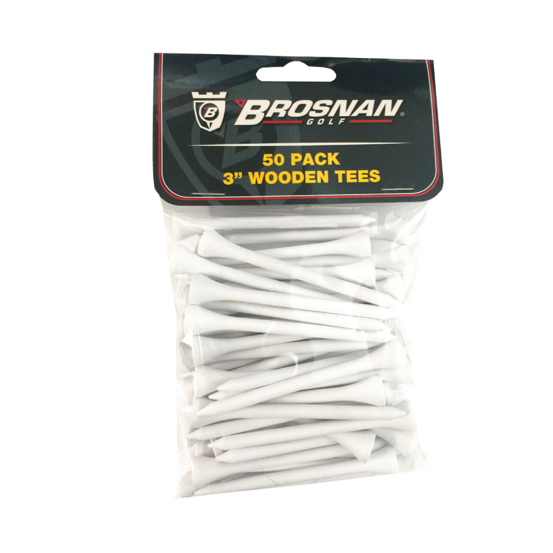 Brosnan Golf 50 Pack 3" Wooden Tee
