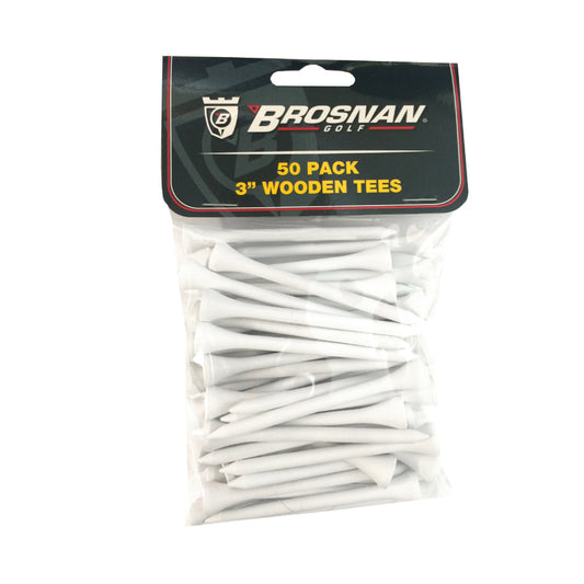 Brosnan Golf 50 Pack 3" Wooden Tee