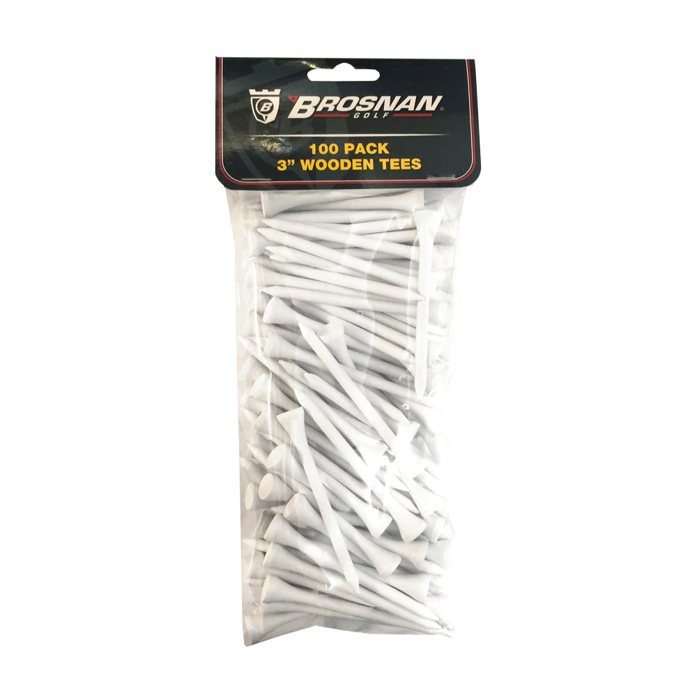 Brosnan Golf 100 Pack 3" Wooden Tee