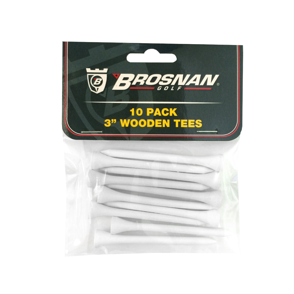 Brosnan Golf 10 Pack 3" Wooden Tee