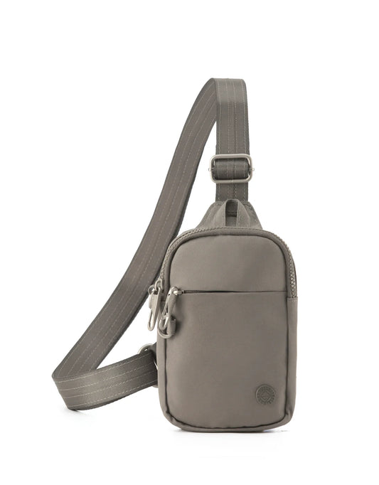 Tosca Anti Theft Small Slinger Bag - Taupe
