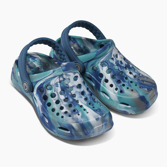 Joybees Kid's Active Clog Marbled - Rapids Blue