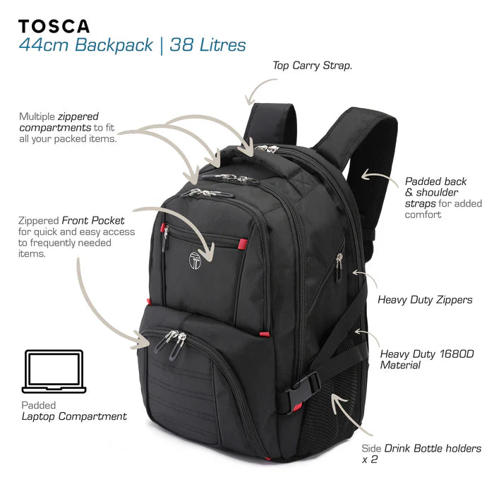 Tosca Ultimate Backpack - Black