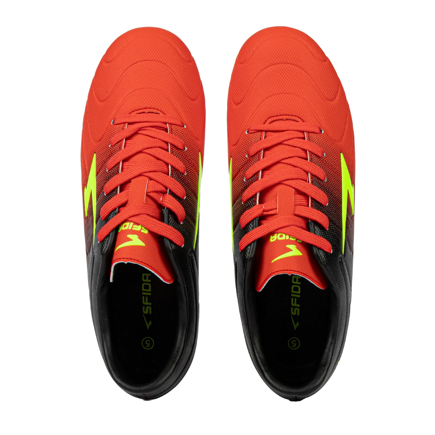 Velocity Junior Football Boots - Red/Yellow/Black WIDE Fit