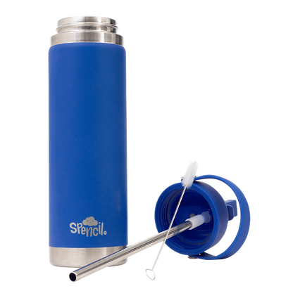 Big Insulated Water Bottle 650ml - Azure