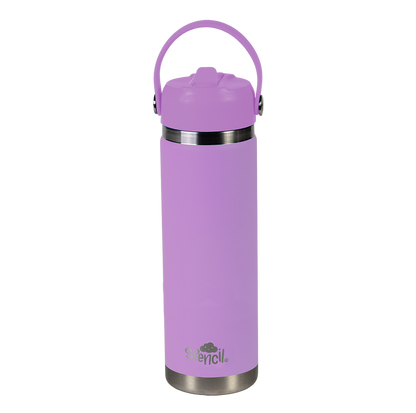 Big Insulated Water Bottle 650ml - Lilac