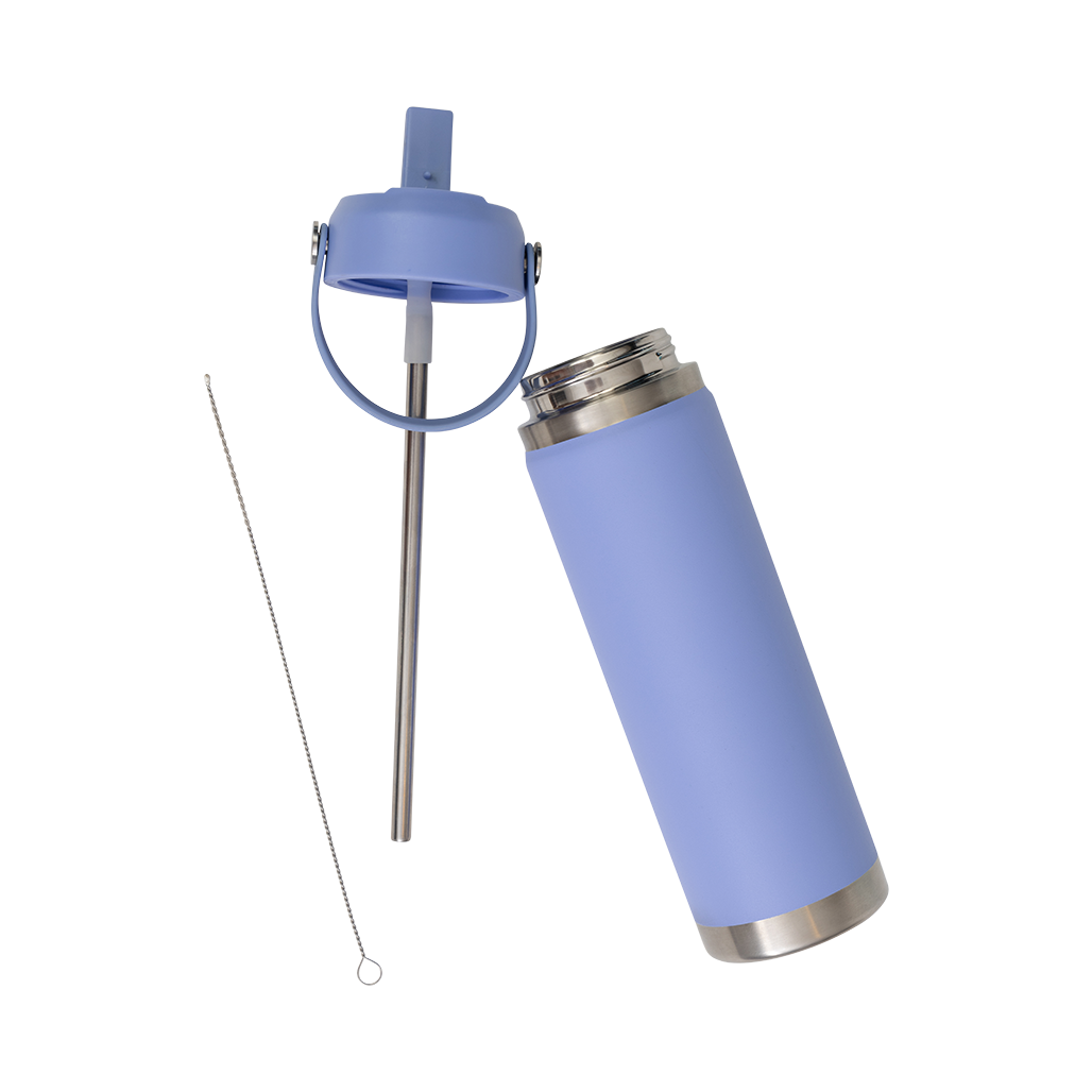 Big Insulated Water Bottle 650ml - Periwinkle