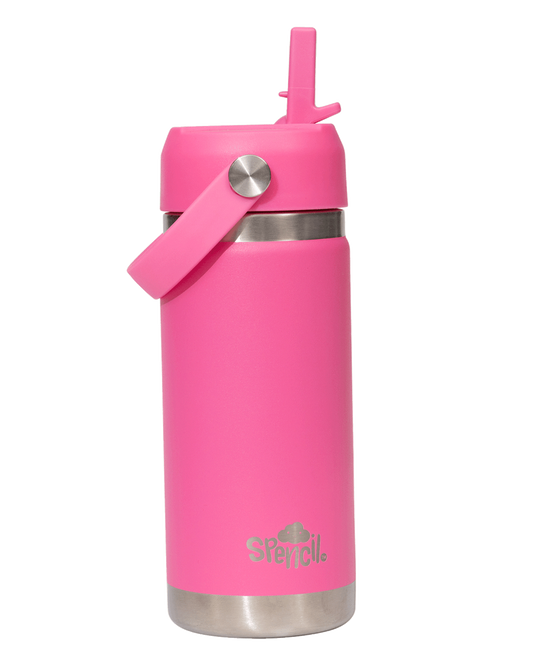 Little Insulated Water Bottle 470ml - Fuschia