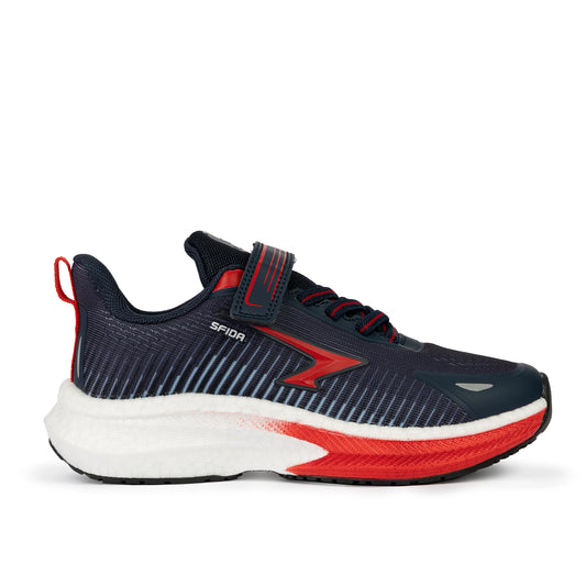 Sfida Zephyr 2.0 Boys Runners (Velcro) - Navy/Red