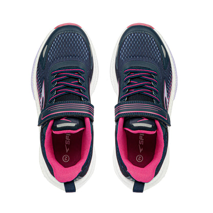 Sfida Zephyr 2.0 Girls Runners (Velcro) - Navy/Lavender/Fuchsia