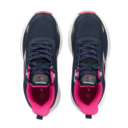 Sfida Zephyr 2.0 Girls Runners (Lace Up) - Navy/Lavender/Fuchsia
