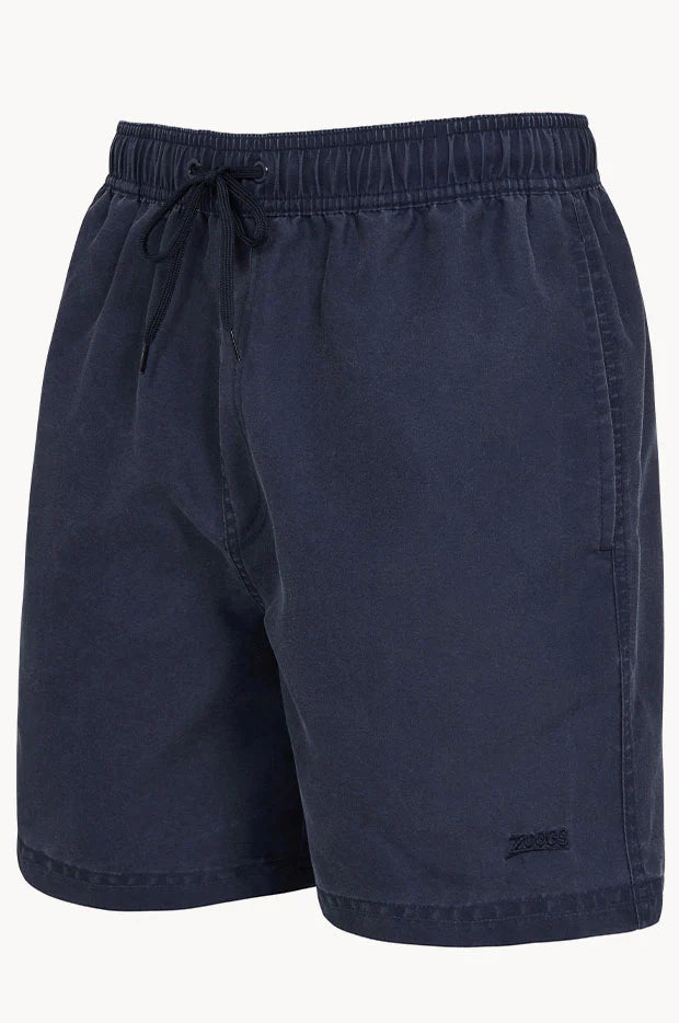 Zoggs Mens Mosman Washed 15 inch Shorts - Navy