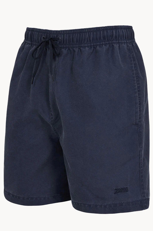 Zoggs Mens Mosman Washed 15 inch Shorts - Navy